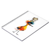 Cahier à spirale oiseaux colorés, Amour d'oiseaux (Côté gauche)