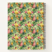 Cahier à spirale Oiseaux et Fleurs Tropicaux (Dos)