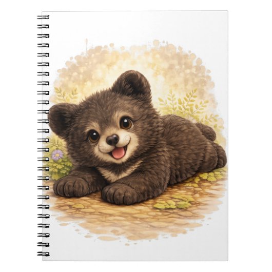 Cahier à spirale Ourson Mignon Kawaii (Devant)