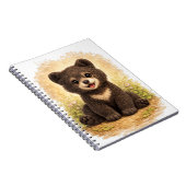 Cahier à spirale Ourson Mignon Kawaii (Côté Droit)