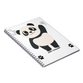 Cahier à spirale Panda Mignon — Kawaii Juste en tr (Côté Droit)
