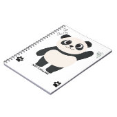 Cahier à spirale Panda Mignon — Kawaii Juste en tr (Côté gauche)