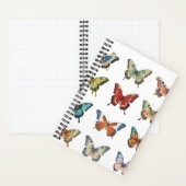 Cahier à spirale papillon coloré (À l'intérieur)