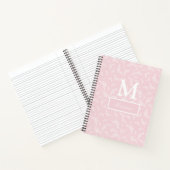 Cahier à spirale papillon rose pour femmes (Intérieur)