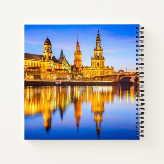 Cahier à spirale personnalisé 8,5" x 8,5" Dresden (Dos)
