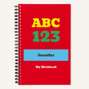 Cahier à spirale personnalisé avec nom pour la ren