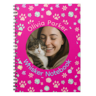 Cahier à spirale personnalisé avec photo et nom de
