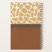 Cahier à spirale personnalisé élégant bicolore (Verso)