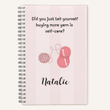 Cahier à spirale personnalisé « Le fil est un soin