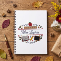 Cahier à spirale personnalisé pour appréciation d'