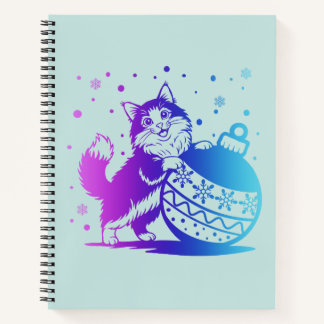 Cahier à spirale personnalisé pour les fêtes avec