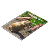 Cahier à spirale photo de chien de prairie à queue (Côté gauche)