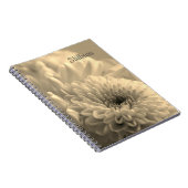 Cahier à spirale photo fleur sépia (Côté Droit)