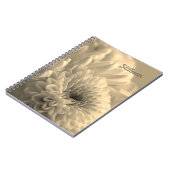 Cahier à spirale photo fleur sépia (Côté gauche)