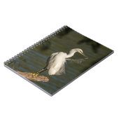 Cahier à spirale Photo Héron Blanc (Côté gauche)