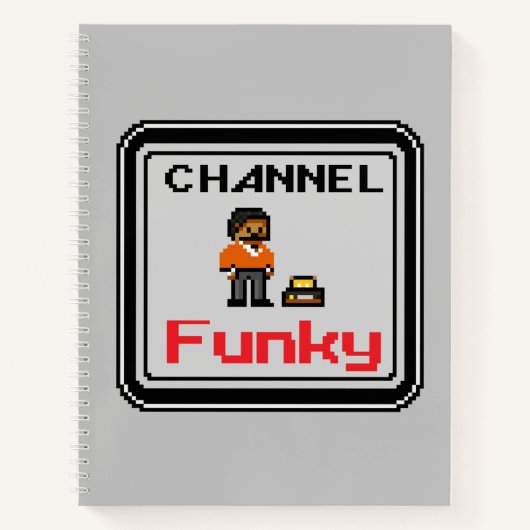 Cahier à spirale pixel art funky de Channel (Devant)