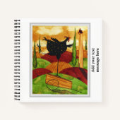Cahier à spirale - Pose de coq toscan fantaisiste (Devant)