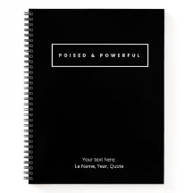 Cahier à spirale posé et puissant
