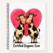 🐄💘 Cahier à spirale pour cœurs Moo-tivés 📝🌱 (Devant)