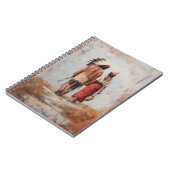 Cahier à spirale pour couple amérindien (Côté gauche)