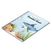 Cahier à spirale pour enfants Sous l'océan  (Côté gauche)