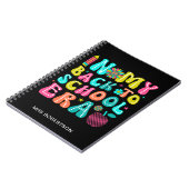 Cahier à spirale pour enseignant noir retour à l'é (Côté gauche)