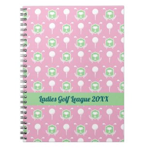 Cahier à spirale pour la ligue de golf féminine