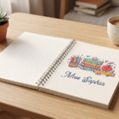 Cahier à spirale pour l'enseignant avec une pomme 