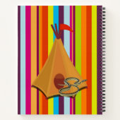 Cahier à spirale rayure tente serpent (Dos)