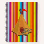 Cahier à spirale rayure tente serpent (Devant)
