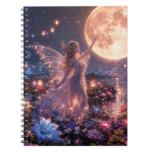 Cahier à spirale Rêves de fée au clair de lune (Devant)