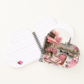 Cahier à spirale rose aquarelle de Paris (Intérieur)