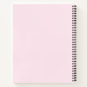 Cahier à spirale rose chargement d'été (Dos)