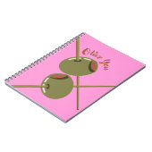 Cahier à spirale rose mignon Olive You | Drôle d'o (Côté gauche)