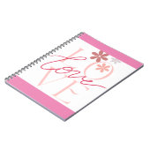 Cahier à spirale rose Power of Love (Côté gauche)