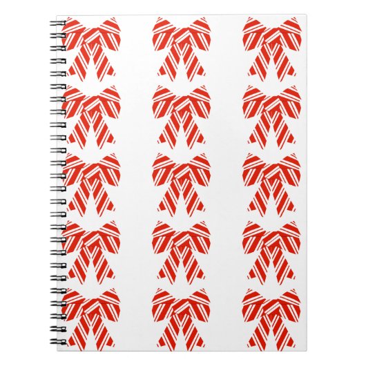 Cahier à spirale rouge et blanc (Devant)