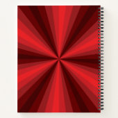 Cahier à spirale rouge illusion optique (Dos)