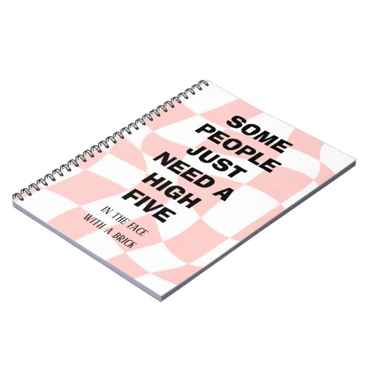 Cahier à spirale sarcasique (Côté gauche)