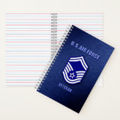Cahier à spirale Senior Master Sergeant USAF (À l'intérieur)