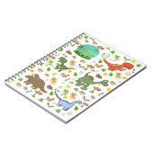 Cahier à spirale sur les dinosaures (Côté gauche)