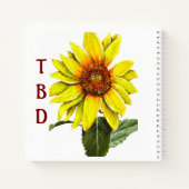 Cahier à spirale Tournesol (Dos)