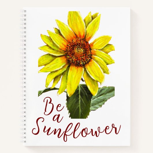 Cahier à spirale Tournesol (Devant)