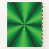 Cahier à spirale vert illusion optique (Dos)