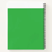 Cahier à spirale vert | Journal d'écriture de luxe (Dos)