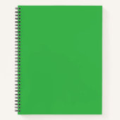 Cahier à spirale vert | Journal d'écriture de luxe (Devant)