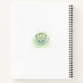 Cahier à spirale vert pastel au matcha mignon (Dos)
