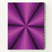 Cahier à spirale violet d'illusion d'optique (Dos)