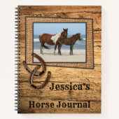 Cahier à spirale Votre Photo Cheval (Devant)
