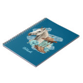 Cahier à spirale Western Horse - Navy (Côté gauche)