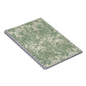 Cahier à spirale William Morris Tulipes Vertes  (Côté Droit)